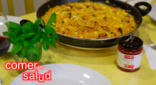 Paella con Mojo Buenum